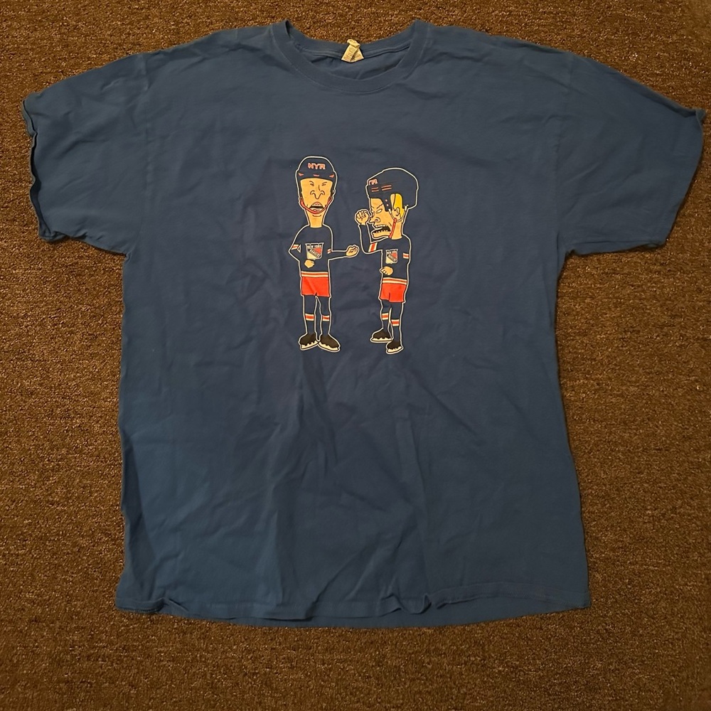 New York Rangers x Bevis and Butthead T Shirt XL